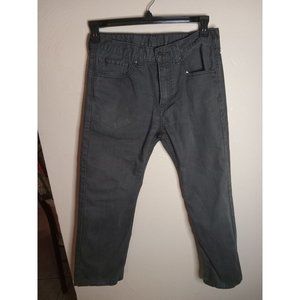 Levi's Men's/Women's 505 Dark Gray Twill Pants 28X24